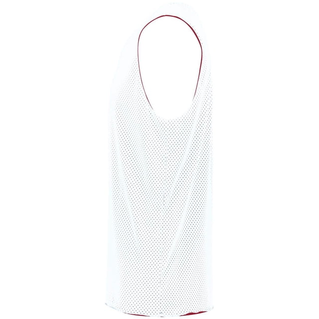 ASI 2XL 161.408. Adulte Maille Tricot 2.0 Réversible Jersey & 44; Écarlate & Blanc - 2XL
