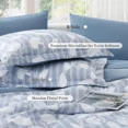 thumbnail image 2 of Amberspace Botanical Flowers Design 7-piece Bed in a Bag Comforter Set with Sheets,Dusk Blue,Queen, 2 of 8