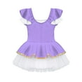 thumbnail image 4 of iiniim Girls Christmas Elf Santa Claus Dance Tutu Dress Ballet Figure Ice Skater Dancewear Purple 14, 4 of 7