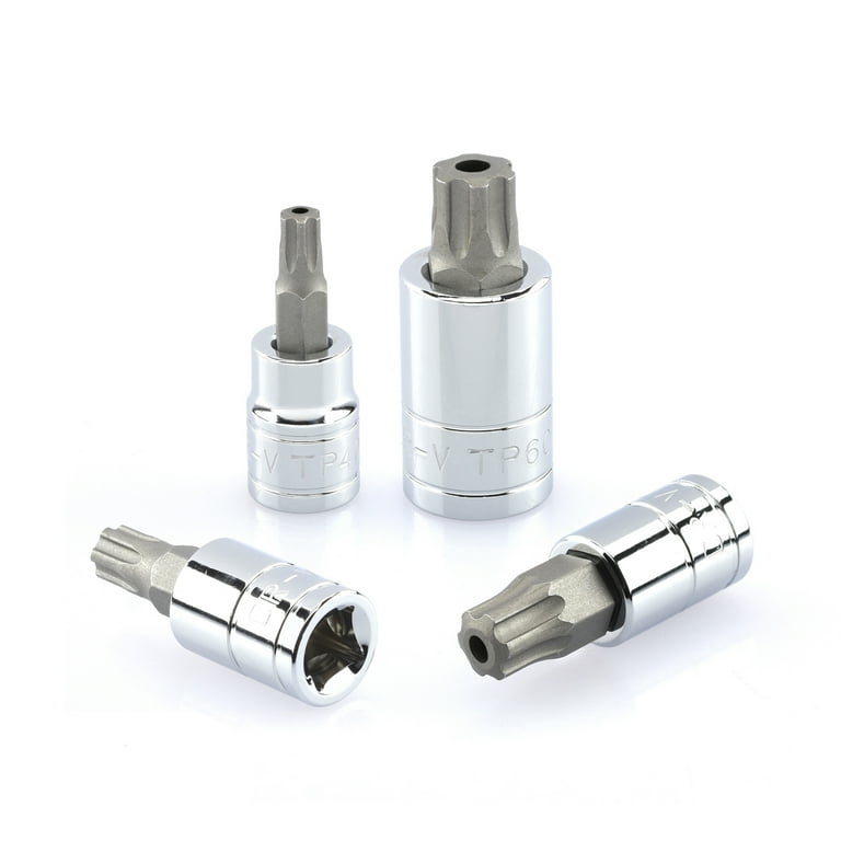 Neiko 10085A 5-Point Tamperproof Torx Plus Bit Socket Set, Cr- V