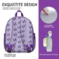 thumbnail image 5 of Artistic Dog Print Student Backpack – Cute Puppy Paw Pattern with Bone and Tail Cartoon Design, Watercolor Style for School, 5 of 6