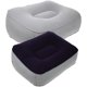 thumbnail image 4 of almohadas inflables para pies, reposapiés, de PVC flocado, para masaje de pies, cojín relajante para viajes al aire libre (Gris Azul + Gris), 4 of 7