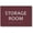 Burgandy, variant on ADA CENTRAL SIGNS - 6" X4" Storage Room Sign - Tactile Graphics Grade 2 Braille Text | ADA Compliant Modern Utility Wall Mount Plastic Signs For Schools, Offices, Businesses, Apartments & Restaurants