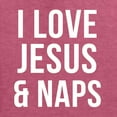 thumbnail image 6 of Wild Bobby, I Love Jesus & Naps Inspirational/Christian Men Graphic Tee, Vintage Heather Red, Medium, 6 of 6