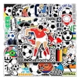 thumbnail image 1 of 50pcs Football Soccer Graffiti sticker Laptop phone Car sticker. Decorative stickers for personalizing items., 1 of 5