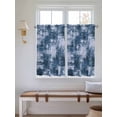 thumbnail image 2 of Navy Blue Ombre Bathroom Window Curtain, Gradient Abstract Art Vintage Light Filtering Coffee Kitchen Curtains, Bedroom Living Room Curtains 2 Panel 84"x54", 2 of 6