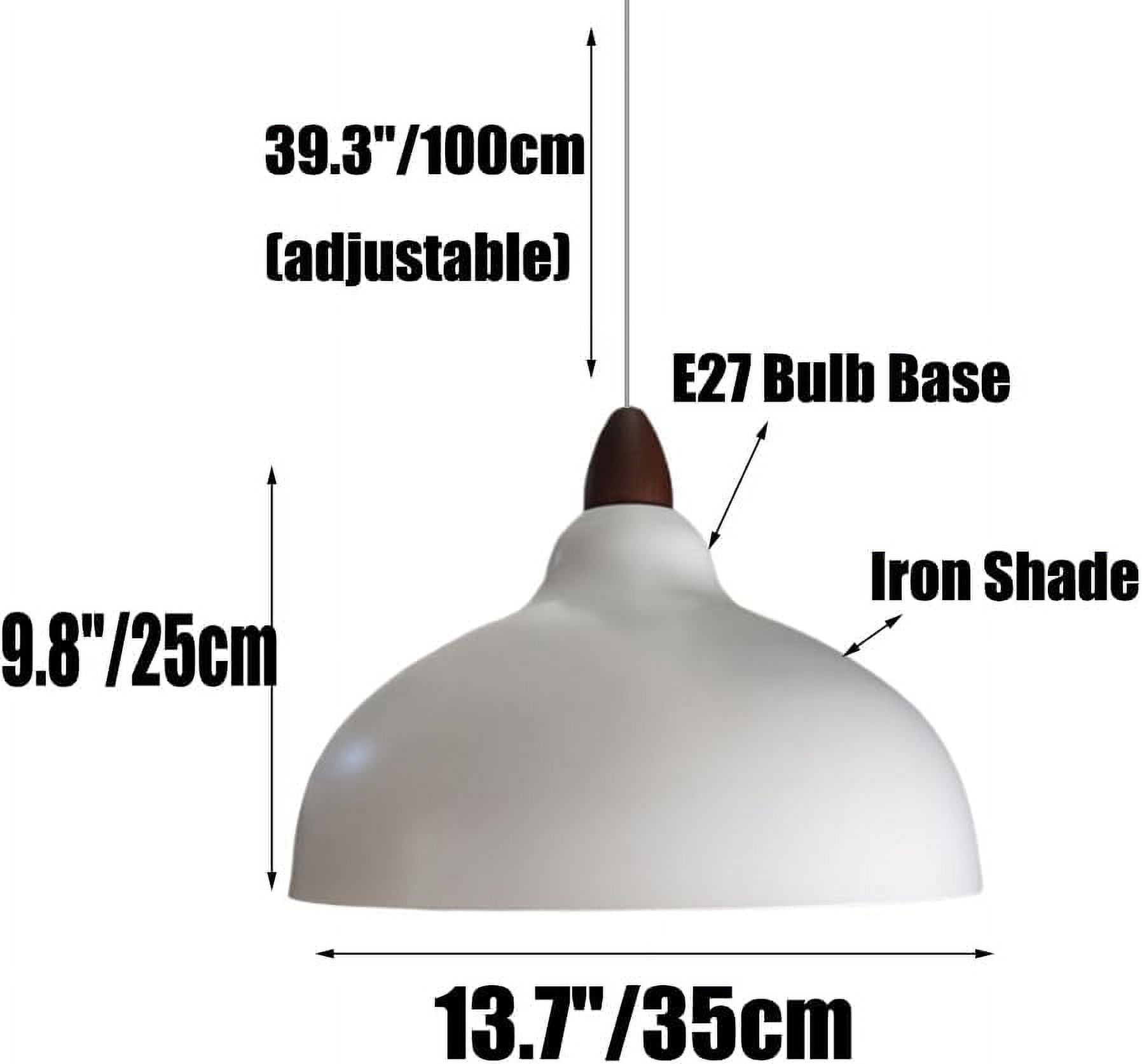 Retro Colorful Metal Pendant Light Fixture for Dining Room, Vintage Rustic Pendant Lighting for Kitchen Island, Industrial Style Pendant Lamp, Simple Farmhouse Pendant Light for Bedroom