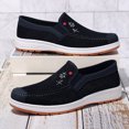 thumbnail image 7 of ZTTD Fashion All Season Men Casual Shoes Flat Non Slip Lightweight Suede Cloth Solid Color Comfortable Elastic Slip On, 7 of 7