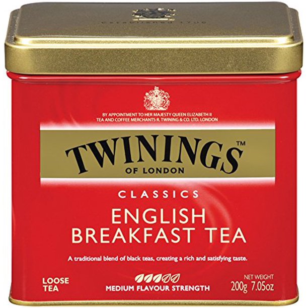Twinings English Breakfast Tea, Loose Tea, 7.05Ounce Tins (Pack of 6
