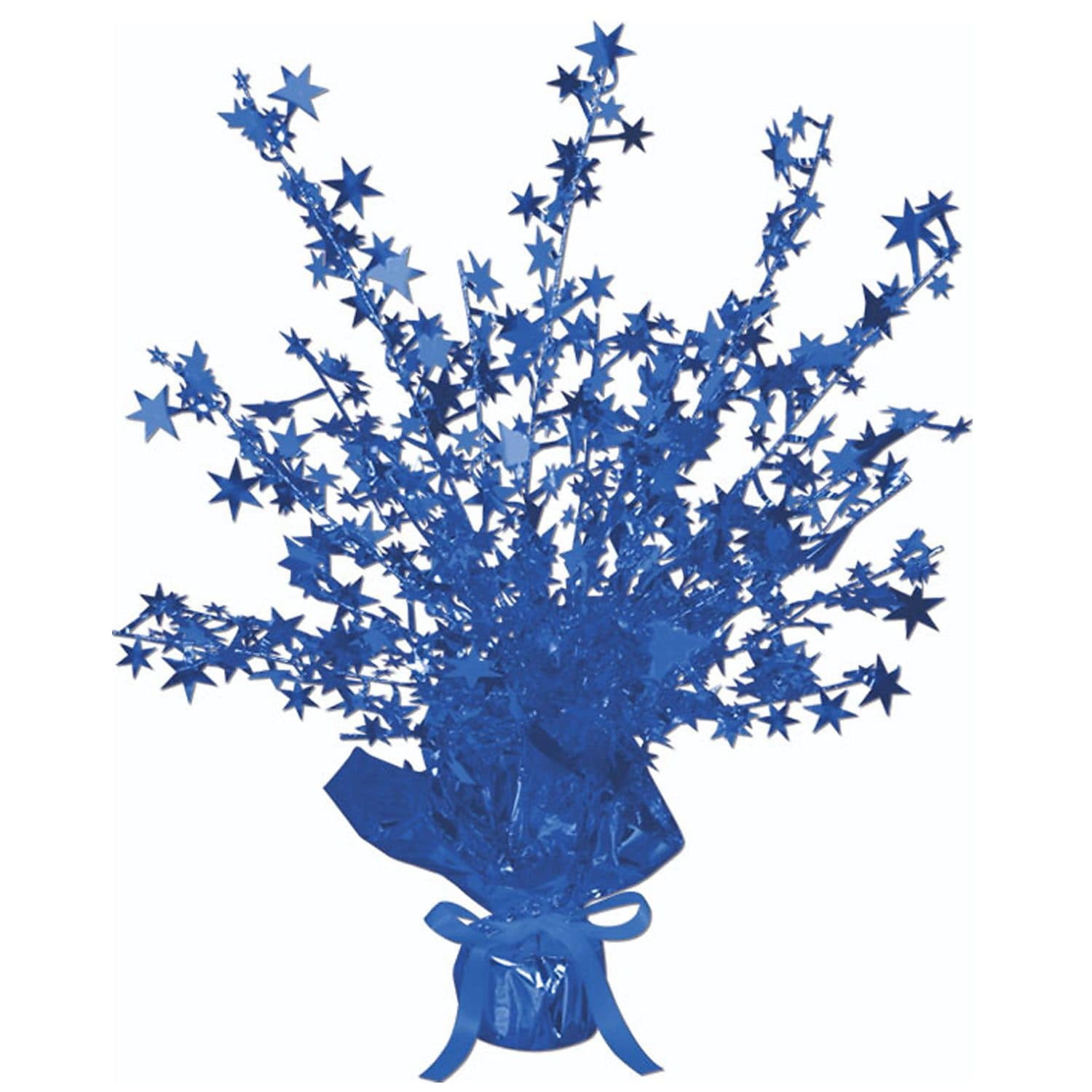Beistle 15'' Star Gleam 'N Burst Centerpiece; Blue 3/Pack 50806-B