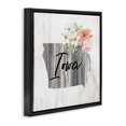 thumbnail image 3 of Stupell Industries Shabby Chic Shabby Chic Iowa Black Floating Frame Canvas Art, 18 x 18, by Cindy Jacobs, 3 of 8