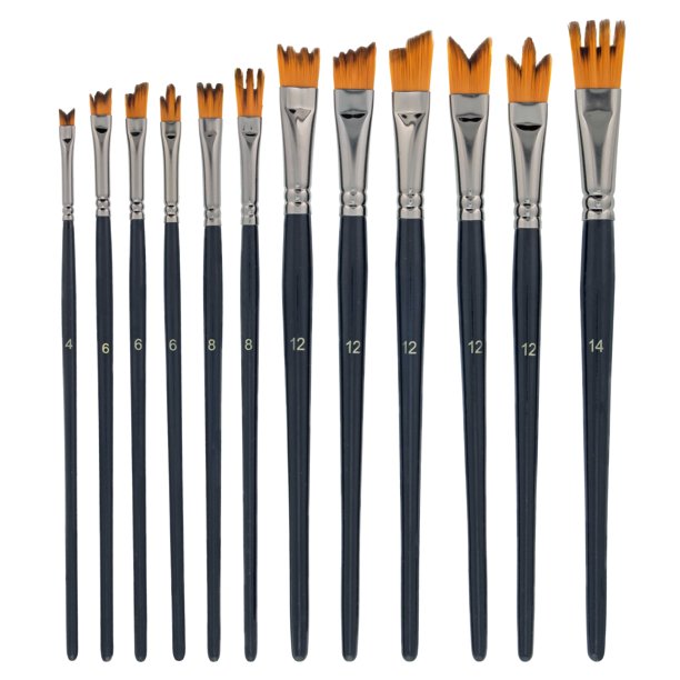 U.S. Art Supply 12 Piece Special Effects Artist Paint Brush Set
