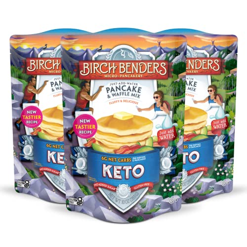 Keto Pancake & Waffle Mix by Birch Benders, LowCarb, High Protein