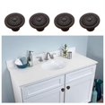 thumbnail image 1 of 4 Pcs Self-Stick Zinc Alloy Cabinet Knobs Pull Handle Minimalism Style Drawer Auxiliary Pulls Handle Helper Kitchen Sliding Door Window Wardrobe Handle Sticker Cupboard Knobs (Black), 1 of 7