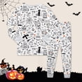 thumbnail image 4 of HCYSFG Boys Halloween Pajama Sets Graphic Print 2 Piece Crewneck Long Sleeve Lounge Set Top And Pants Sleepwear Sets, 4 of 4