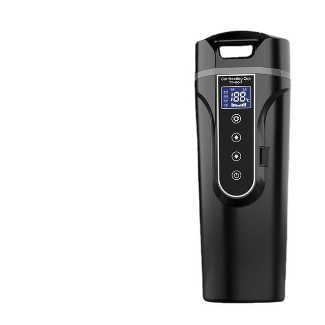 Bouilloire Électrique à Écran Tactile 12V en Acier Inoxydable 3 Modes Chauffe-Eau Bouteille de Voyage Tasses Isolées Réglables