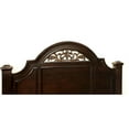 thumbnail image 3 of Furniture of America Damos Solid Wood Queen Panel Bed in Dark Walnut, 3 of 4