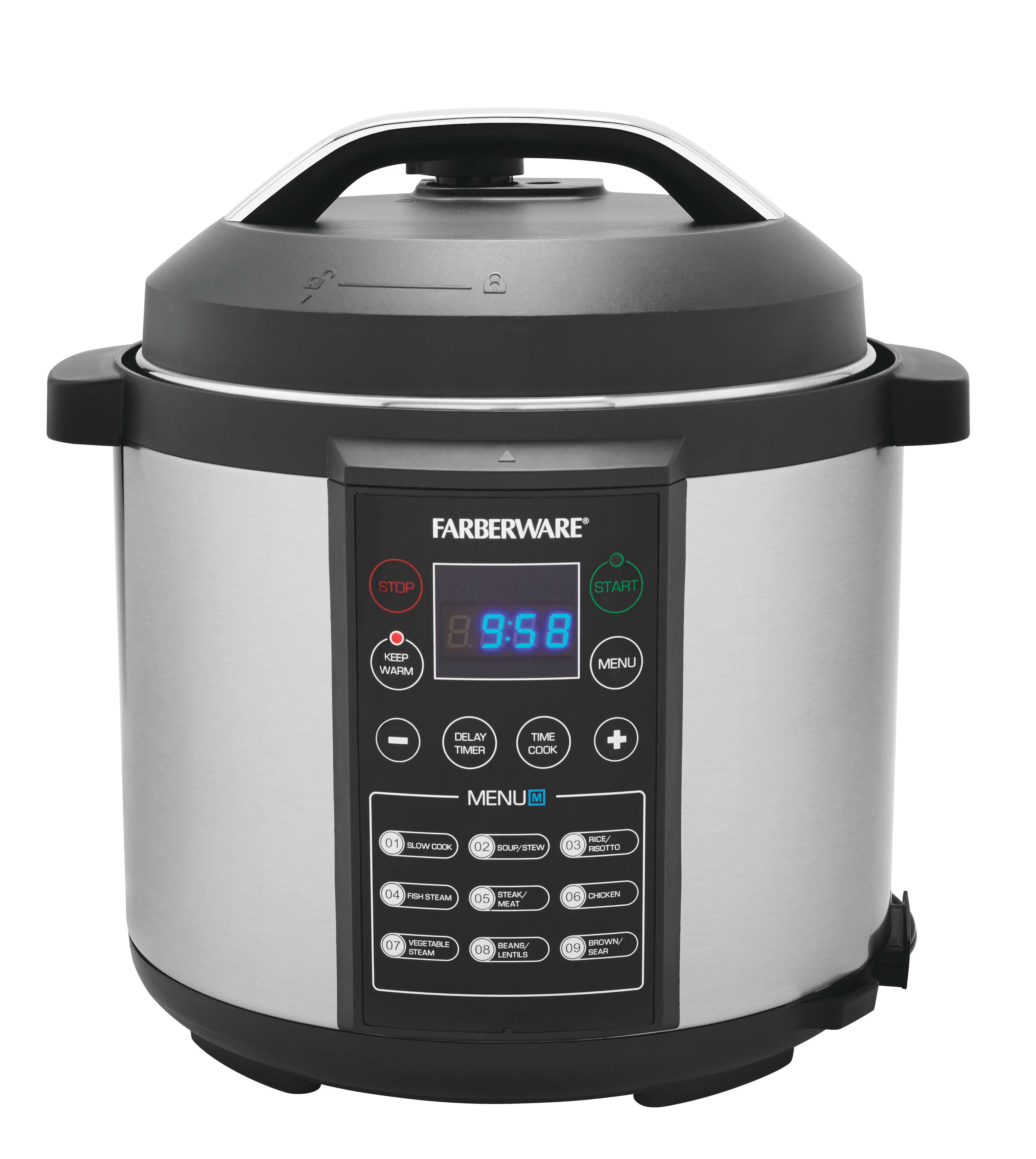 PressurePro 4_qt 10-in-1 4 Qt Pressure Cooker - Multi-Use Programmable Pressure  Cooker, Slow Cooker, Rice Cooker, Steamer, SautÃ&#