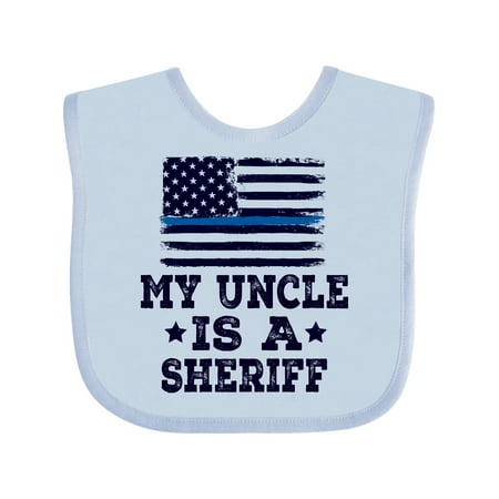 

Inktastic Uncle Is A Sheriff Law Enforcement Gift Baby Boy or Baby Girl Bib