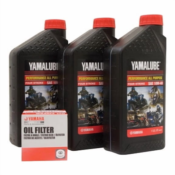 Yamalube Oil Change Kit 10W-40 For Yamaha V-Star XVS1300A 2007-2009,2011-2015