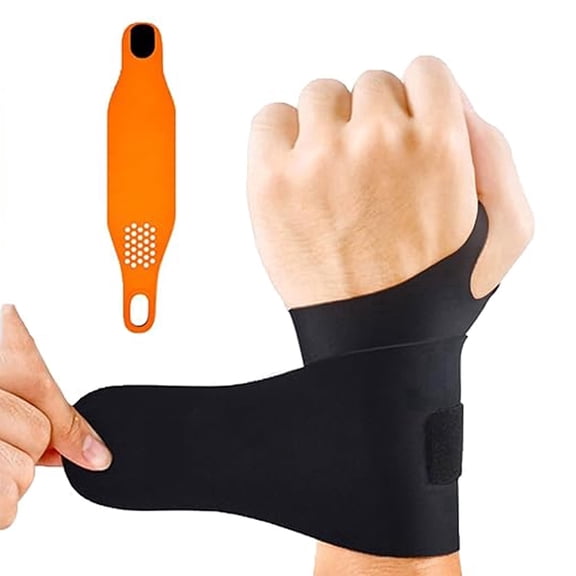 Wrist Brace,Wrist Support for Carpal Tunnel Pain Relief,Ulnar Brace Ultra-Thin Elastic for Tear,Wrist wraps Repetitive Wrist Use Injury,Fits Both Wrists,One Size,Black