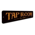 thumbnail image 3 of Tap Room Established Novelty Sign, Metal Wall Decor - 4x18 inches, 3 of 4