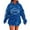 A-Blue, variant on Oversized Sweatshirts for Women Rugby Printed Sequins Hooded Drop Shoulder Long Sleeve Glitter Pullover with Drawstring Pockets Loungewear Womens Trendy Sweatshirt Green XXXL