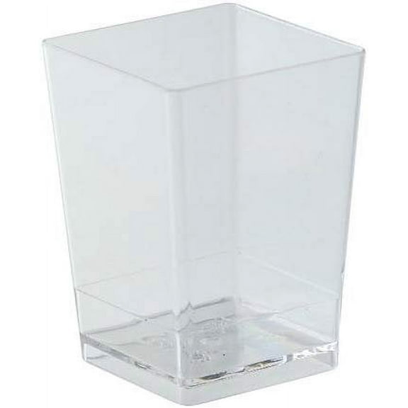 Transparent Cubic Small Dessert Cups Pmocu003 100 Pieces