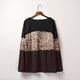 thumbnail image 4 of Camisas de manga larga con hombros descubiertos para mujer, blusa con estampado de leopardo, blusa tipo túnica, blusa holgada con estampado de leopardo Pompotops gfhjh15241, 4 of 8