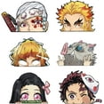 thumbnail image 1 of 6 pegatinas de anime para coche Slayer Demon Rengoku accesorios para coche Uzui Kimetsu No Yaiba botella de agua/portátil/monopatín/pegatina de ventana divertida pegatina de anime para coche Inosuke Zenitsu Nezuko pegatinas para parachoques JM JM, 1 of 5