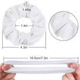 thumbnail image 2 of Ksopiavobs 12 Pieces Hair Scrunchies Velvet Elastics Scrunchy Bobbles Soft Hair Bands Hair Ties for Women Teenage Girls (White), 2 of 6