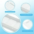 thumbnail image 4 of Unique Bargains Cache-Ventilation de Porte 12 x 3 Pouces, 3 Pcs Ventilation de Grille Robuste, 4 of 7