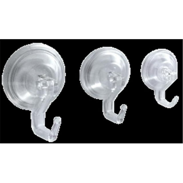 InterDesign Serrure Électrique Crochet d'Aspiration Clair 4 Pk 18120 Pack de 6