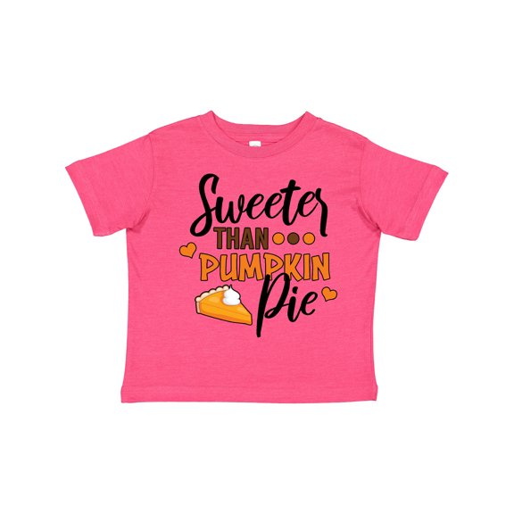 Inktastic Thanksgiving Sweeter Than Pumpkin Pie Boys or Girls Toddler T-Shirt