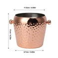 thumbnail image 4 of Ice Bucket Stainless Steel Mini Insulated Frozen Container for Bar Wine Champagne 1L, 4 of 4