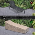 thumbnail image 4 of Patiojoy Chaise Longue de Patio 2 Pcs avec Dossier Réglable à 6 Positions et Tissu Respirant Noir, 4 of 8