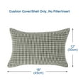 thumbnail image 6 of PiccoCasa 2Pcs Corn Striped Corduroy Throw Pillow Covers Cushion Cover for Sofa, Light Gray 12" x 18", 6 of 6