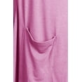 thumbnail image 4 of MOA COLLECTION Women's Solid Casual Basic Comfy Office Loose Fit Pockets Knee Length Sweater Cardigan, 4 of 4