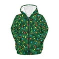 thumbnail image 2 of FUIALDOLG Boys Green Christmas Tree Hoodie Boy Girls Zip Up Hoodies with Pocket Toddler Boy Kids Cute Sweatshirt Winter Outerwear Jackets 8-10 Years, 2 of 7