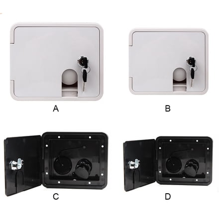 1 Set Hatch Cover ABS Gravity Motorhome Install Lockable Parts Water ...