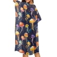 thumbnail image 3 of Xoenoiee Jellyfish Paint Splatter Pattern Kimonos for Women Swimsuit Coverups Beach Cover Up Summer Swimwear Cardigan Beachwear for Beach Vacation Travel, 3 of 7