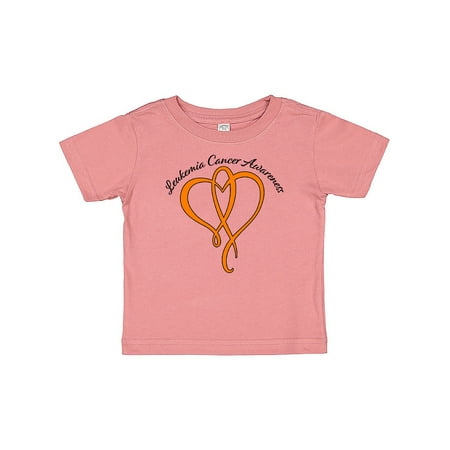 

Inktastic Leukemia Awareness with Orange Ribbon Heart Gift Baby Boy or Baby Girl T-Shirt