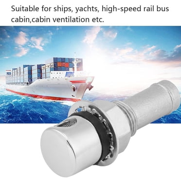 316 Stainless Steel Straight Fuel Tank Vent - Boat Cabin Ventilation Fitting, 75mm Length, Corrosion Resistant