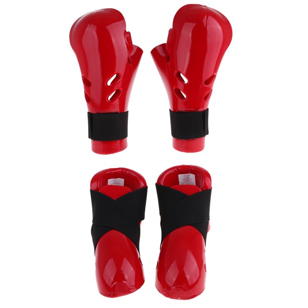 1 Par de Guantes de Artes Marciales Equipo de Protectores de s y Pies para Entrenamiento de , Terreno, ejercicio de DYNWAVEMX Taekwondo Foot Hand Guard