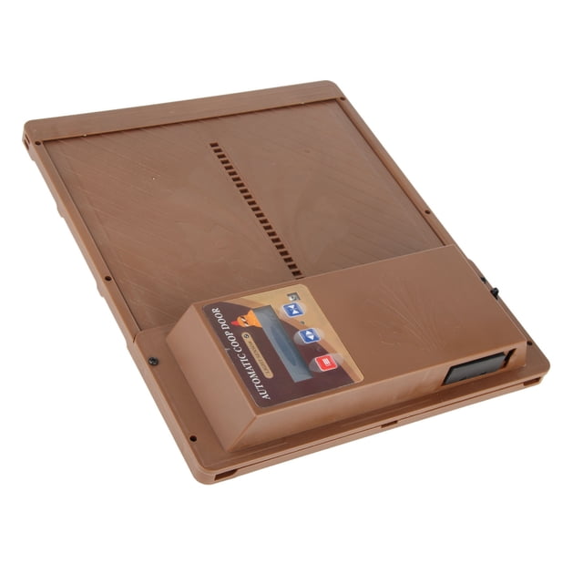 Puerta Solar Para Gallinero, Alimentada Por USB Automática, Horizontal