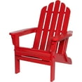 thumbnail image 5 of Shine Company Traditional Cedar Wood Folding Adirondack Chair in Red, 5 of 6