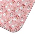 thumbnail image 3 of Pink Christmas Snowman Pattern Dish Drying Mat for Kitchen 1 Pack, Ultra Absorbent Microfiber Dishes Drainer Mats,18x24in(46x61cm), 3 of 4