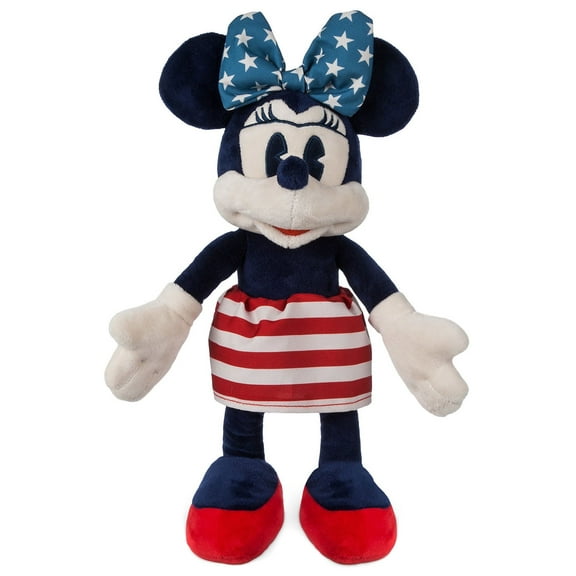 Disney Parks 11inc Mamer Minnie Mouse Americana Plush New with Tags