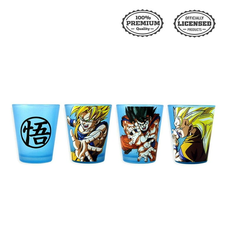 Dragon Ball Z Red Goku Large Drinking Cup Glass in box