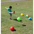 thumbnail image 2 of 6-Pack Kickball Set - Playground Balls dodgeballs Red, Blue, Green, Yellow and Rainbow and Green Stripe!, 2 of 3